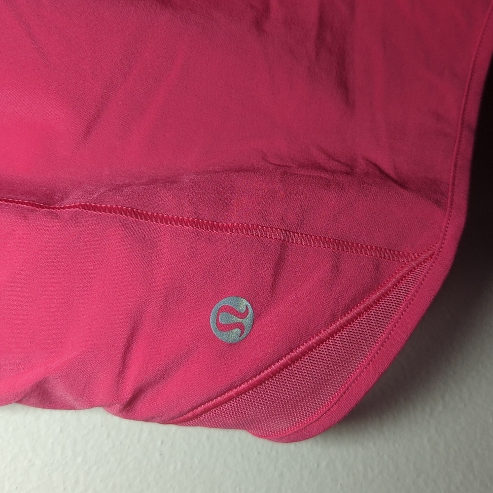 Lululemon Athletica Hot Pink Hotty Hot High Rise Shorts 4" Inseam Women's Size 4 - Picture 6 of 6